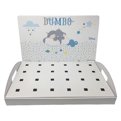 Cesto Bomboniere Dumbo Celeste Disney - Vassoio porta coni 46x29x28