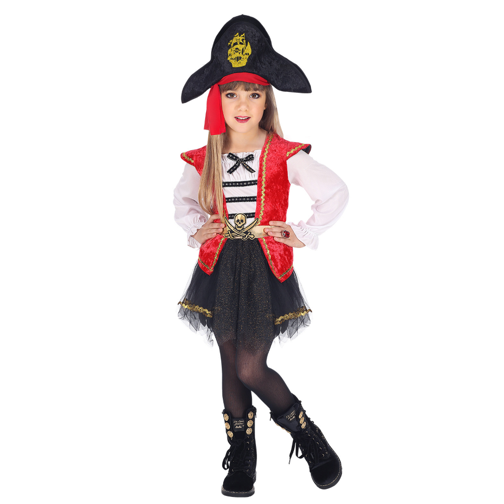 Abbigliamento e accessori per carnevale, teatro e d'epoca Costumi per  carnevale e feste Widmann Widmann Costume Carnevale Pirata Girl Bambina  Vestito Piratessa ettason.com