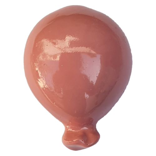 Bomboniera statuina magnete palloncino rosa calamita in porcellana oggetti per cerimonie Ilary Queen personalizzabili - IQ8284
