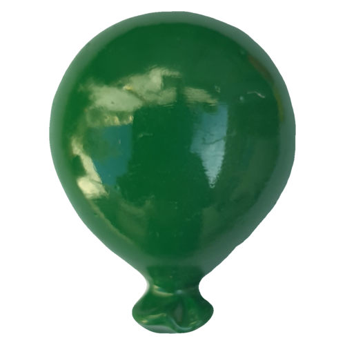 Bomboniera statuina magnete palloncino verde calamita in porcellana oggetti per cerimonie Ilary Queen personalizzabili - IQ8284