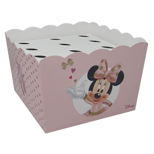 Contenitore portaconi Minnie ballerina Disney vaso + inserto per 12 bomboniere coni - 68201+16921
