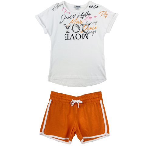 COMPLETO SHORT + T-SHIRT YOURS BAMBINA 8/16 ANNI - AY5470
